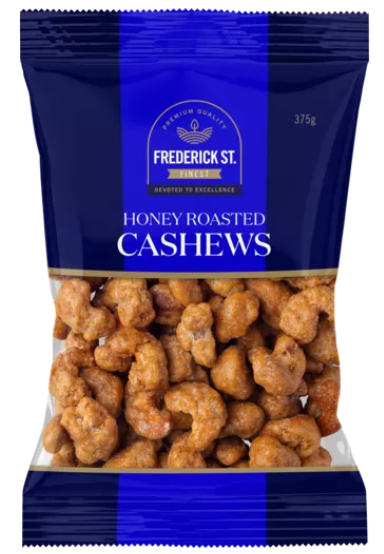 Frederick St Finest Honey Roasted Cashews 375g