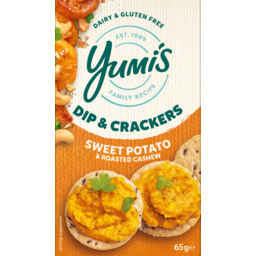 Yumis Sweet Potato Dip & Crackers 65g