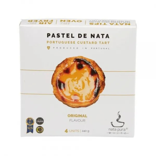 Nata Pura Original Flavour Portuguese Custard Tarts 4 Pack 240g