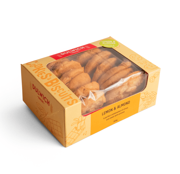 Dulwich Bakery Lemon & Almond Biscuits 350g pk