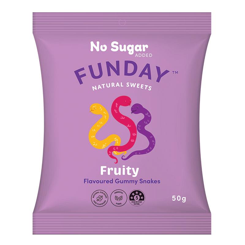 Funday No Sugar Snakes 50g