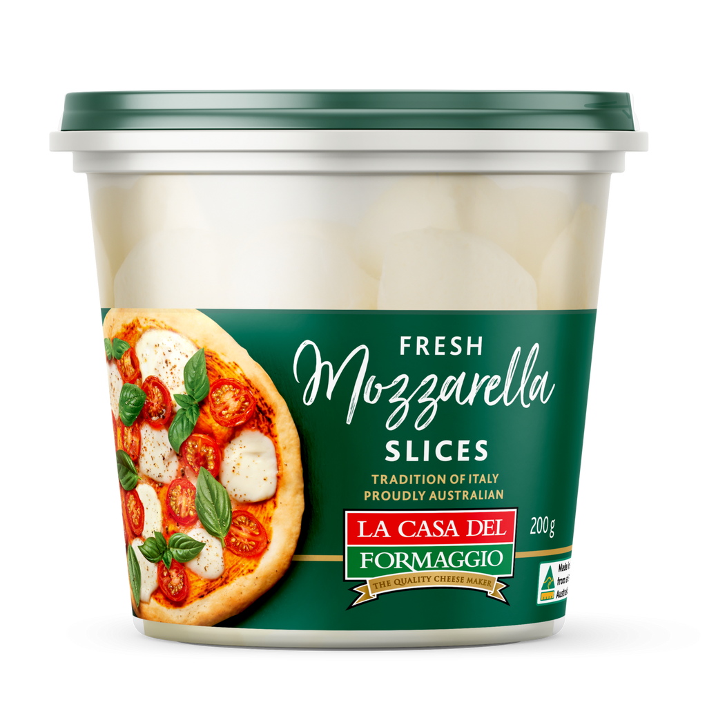La Casa Del Formaggio Fresh Mozzarella Slices 200g