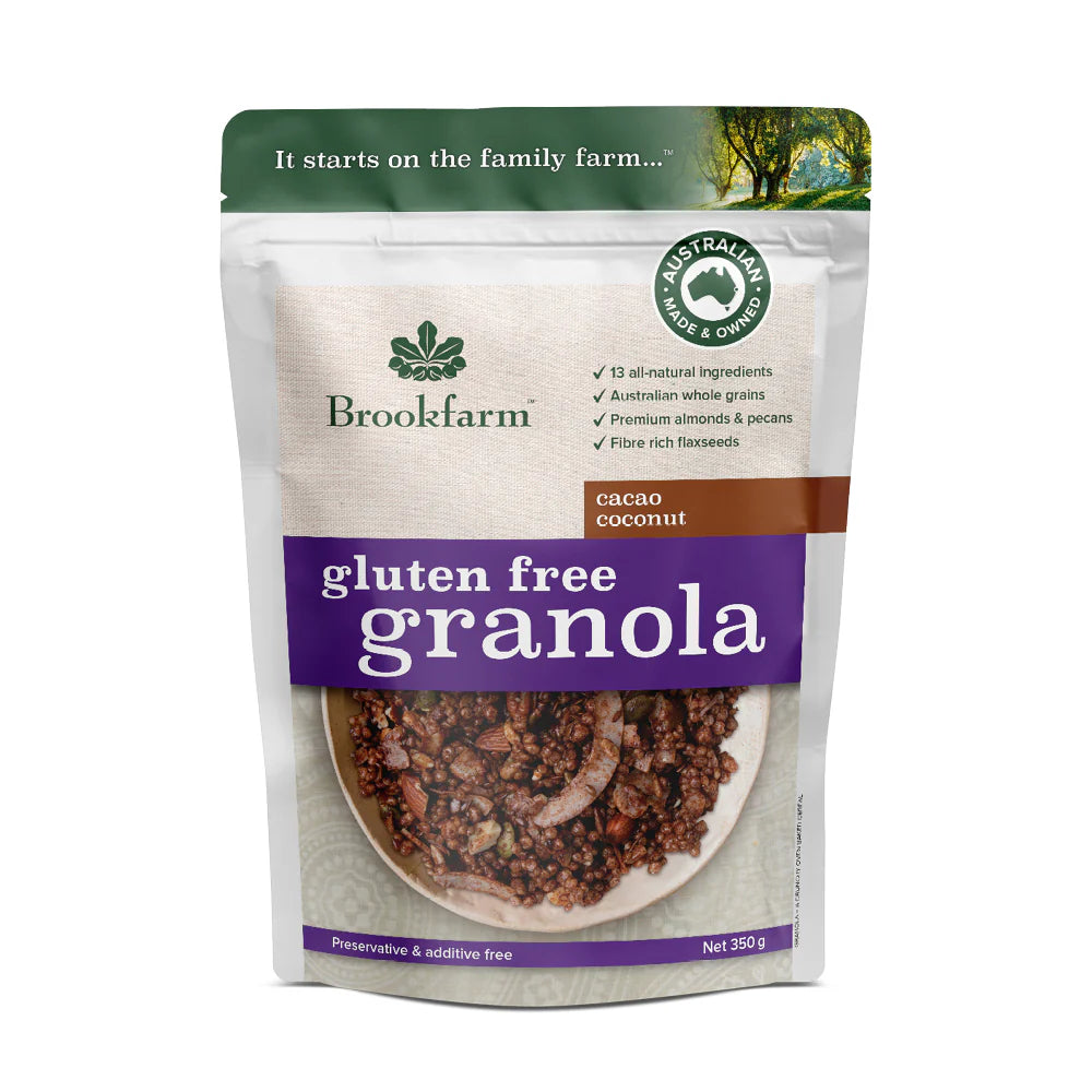 Brookfarm GF Cacao & Coconut Granola 350g