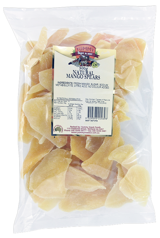 Yummy Snack Mango Spears 500g
