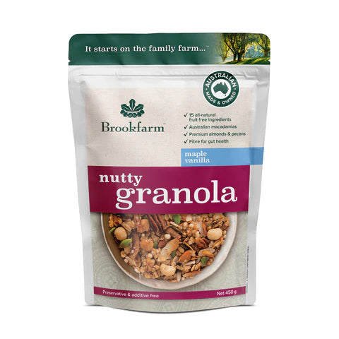 Brookfarm Maple & Vanilla Nutty Granola 450g