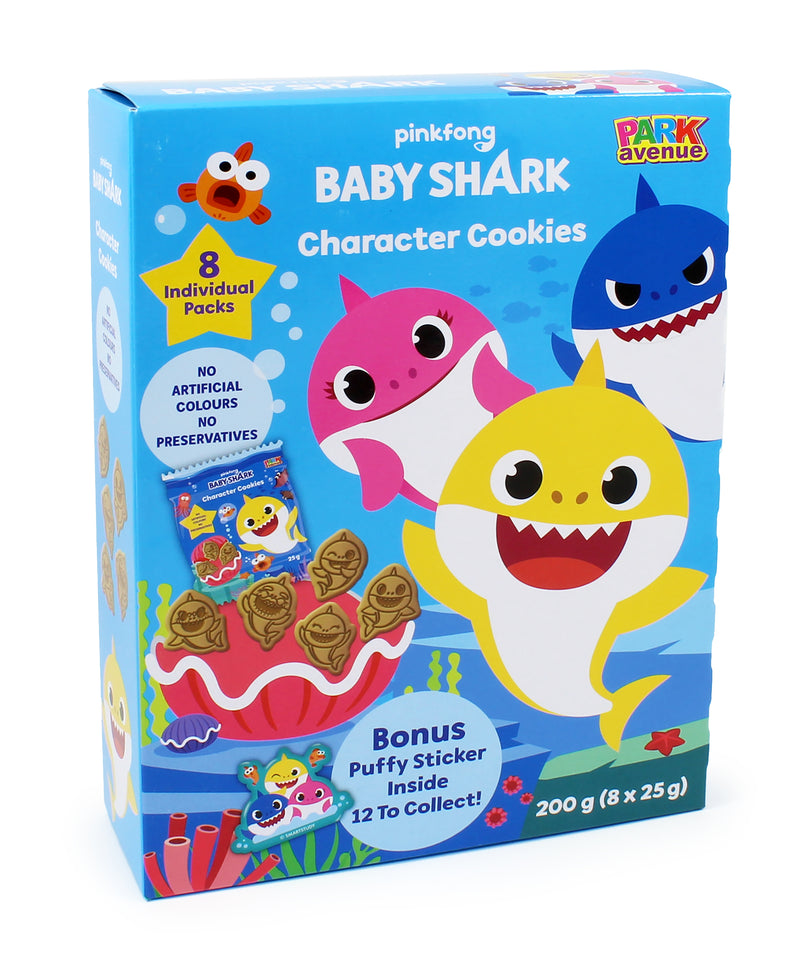 Character Cookies 6pack - Baby Shark