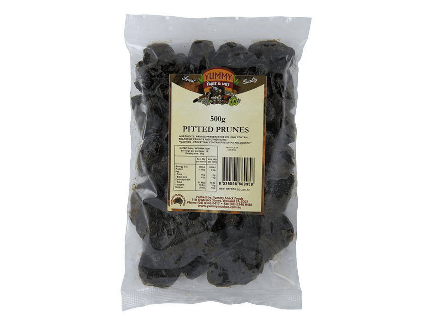 Yummy Snack Pitted Prunes 500g
