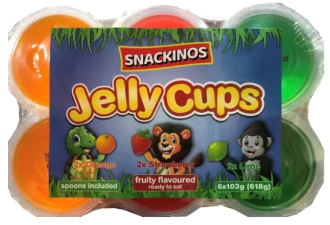 Snackinos Jelly Cups 6 Pack 618g
