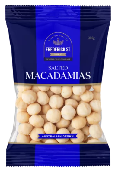 Frederick St Finest Salted Macadamias 300g