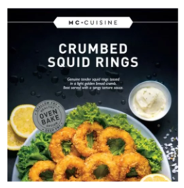 MC Cuisine Crumbed Squid Rings 500g