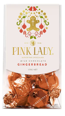 Pink Lady Milk Chocolate Gingerbread Gift Bag 175g