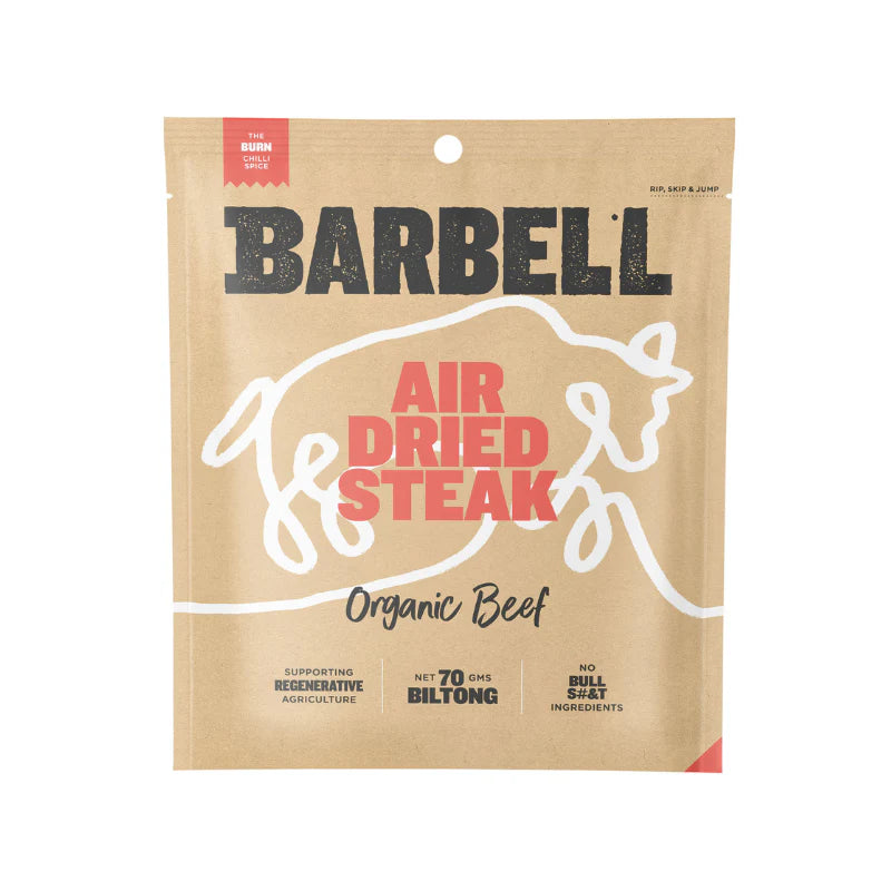 Barbell Biltong Air Dried Steak Chilli 70g