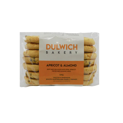 Dulwich Bakery Apricot & Almond Biscuits 350g pk