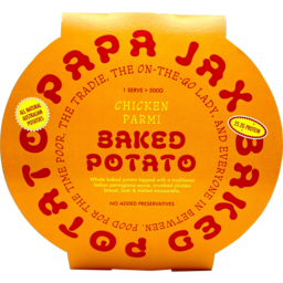 Papa Jax Baked Potato Chicken Parmi 500g