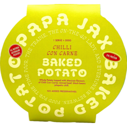 Papa Jax Baked Potato Chilli Con Carne 500g