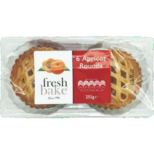 Fresh Bake Apricot Lattice Rounds 255g