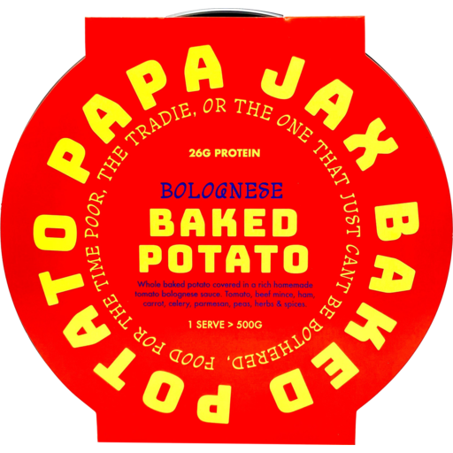 Papa Jax Baked Potato Bolognese 500g