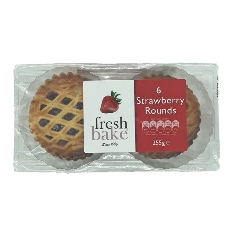 Fresh Bake Strawberry Lattice Rounds 255g