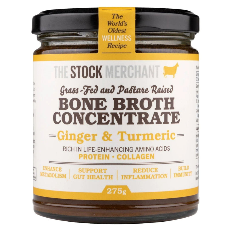 The Stock Merchant Bone Broth Concentrate Ginger & Turmeric 275g