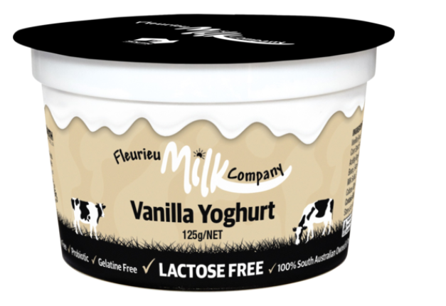 Fleurieu Yoghurt Lactose Free Vanilla 125g
