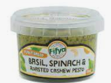 Fifya Vegan Basil, Spinach & Cashew Dip 250g