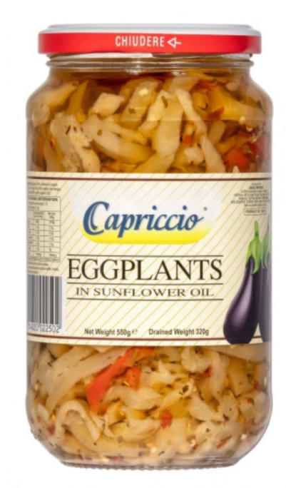 Capriccio Eggplants In Oil 580g