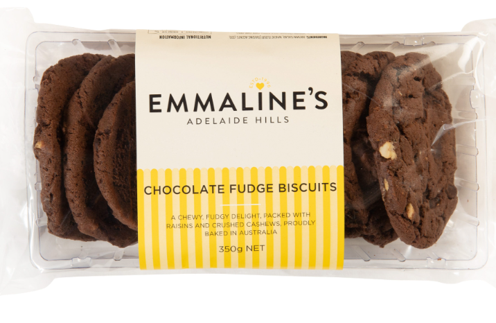 Emmalines Choc Fudge Biscuits 350g