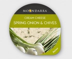 Moondarra Spring onion & Chive Cream Cheese 200g
