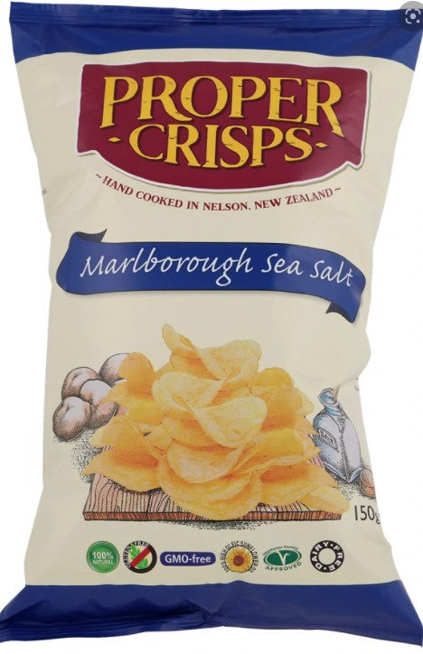 Proper Crisps Marlborough Sea Salt 150g